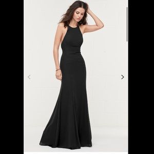Black Wtoo bridesmaid dress style 400